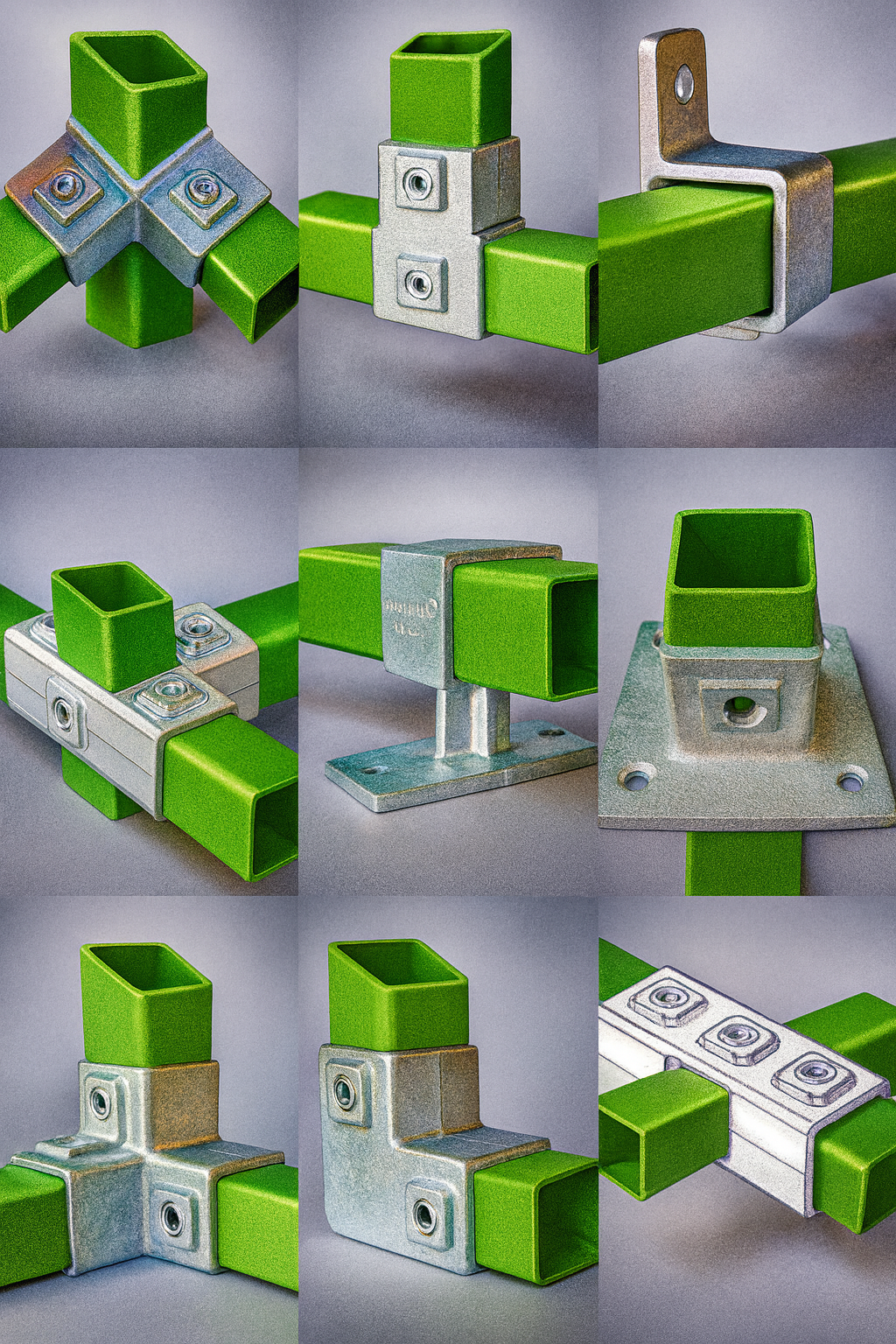 Quadratrohrverbinder fuer 40x40 mm Rohr-40X40