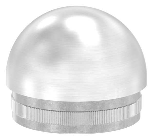 Bouchon semi-circulaire V2A coulé pour Ø 48,3x2,0 mm Bouchon semi-circulaire V2A coulé pour Ø 48,3x2,0 mm