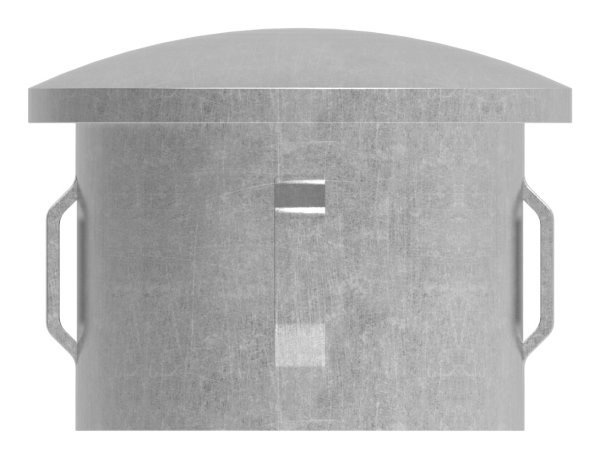 Stahlstopfen - leicht gewoelbt - fuer Ø 42-4x1-8-2-2 mm - Stah S235JR- roh-30-2902.8