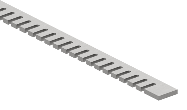 Kruemmerleiste Stahl roh 40 x 8 mm L = 1500 mm-88-112007.1500