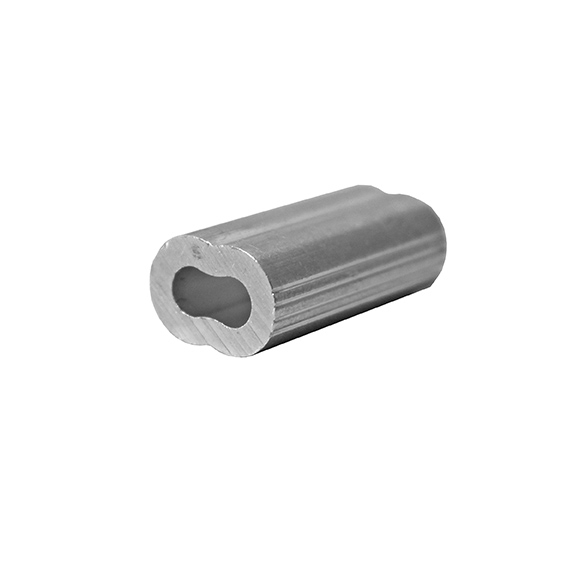 Pressklemme Aluminium fuer 6 mm Seil L 25 mm Rohzustand-89-11AL7405006-A.4