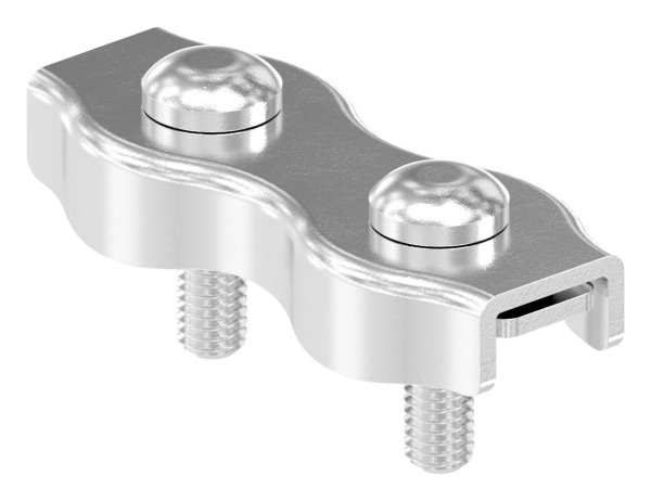 Duplexklemme - fuer Seil Ø 6 mm - V4A-11-2926.1