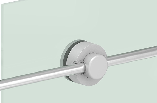Porte-brenk Ø 50mm, plastique, gris clair