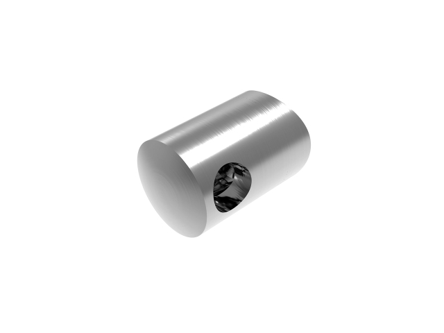 Querstabhalter V2A Edelstahl Ø 22 mm – Anschluss 42-4 mm fuer Rundstaebe 10 mm-11-1020-A.4