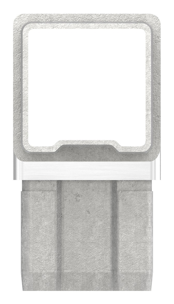 Connecteur pour tuyau 40x40x2mm, V2A