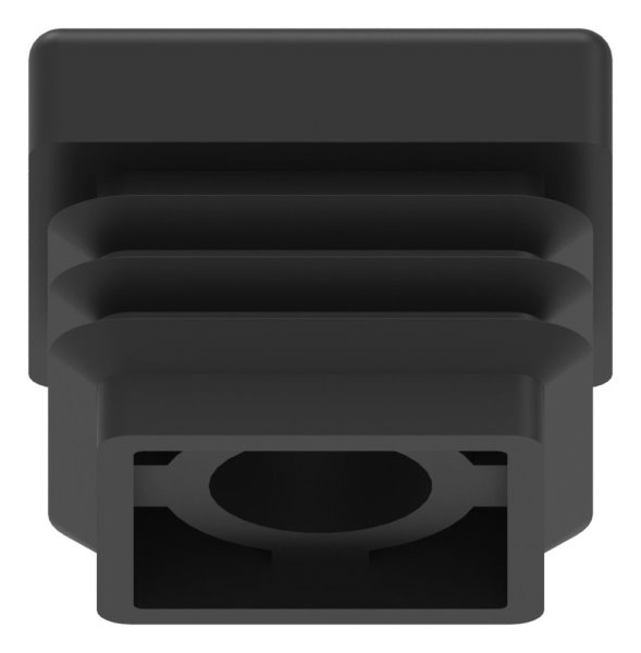 Capuchon en plastique pour tube carré 30x30mm avec M10
