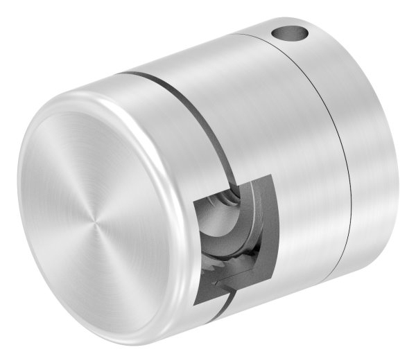 BRENK-fix® Grundhalter fuer Staebe 12 x 12mm- ALU-88-11BR-V1212M8.ALU