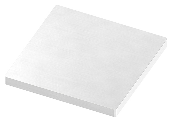 Ankerplatte- 100 x 100 x 8mm- mit Laengsschliff- V2A-88-1154210-240-8.OL