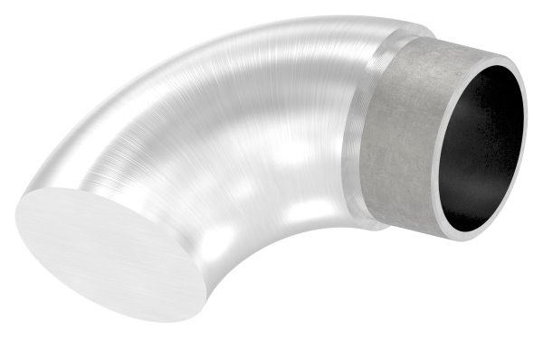 Endstueck 90° flach- fuer Rundrohr Ø 42-4x2-0 mm V4A-11-3693.1