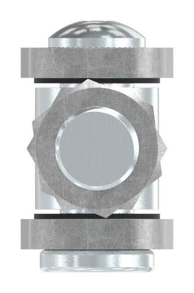 Charnière M22 | réglable | acier (brut) S235JR