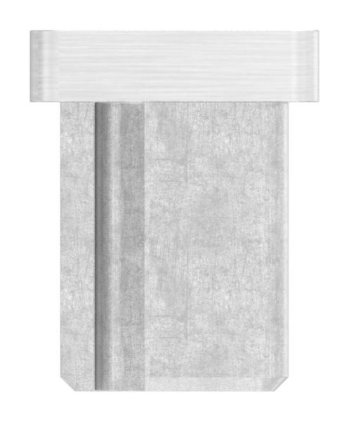 Bouchon enfichable, pour tube 60 x 20 x 2.0mm, V4A