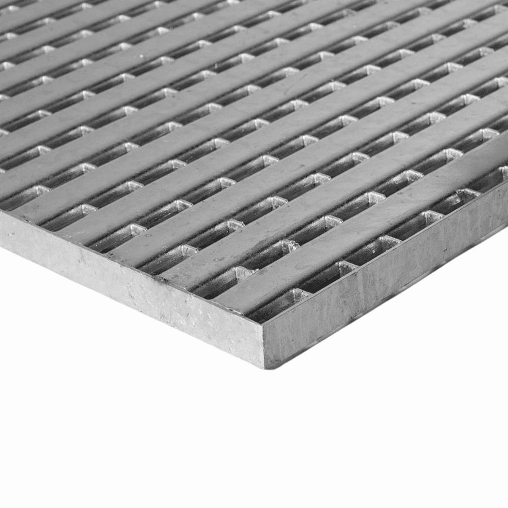 Grille à pieds nus 500x500x25 mm galvanisée à chaud