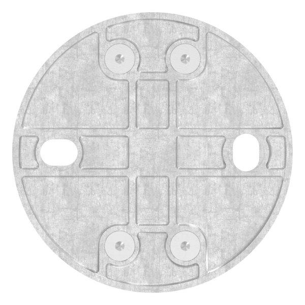 Wandbesfestigung Ø 150 mm  fuer Rundrohr Ø 42-4 mm - V2A-11-3055.4