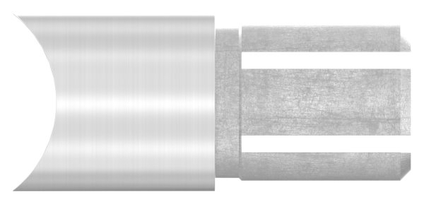Rohrverbinder 90° V2A fuer Ø 33-7 mm Rohr auf Ø 42-4 mm mit Klemmschraube-11-3386.4