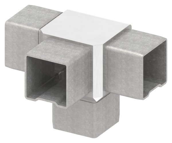 T-Steckverbinder V4A 40x40x2 mm-88.1110154040