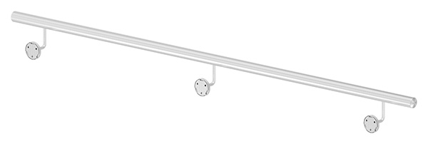 Handlauf montagefertig Laenge- 2000 mm Rundrohr- Ø 42-4 mm V2A-12-0104.4