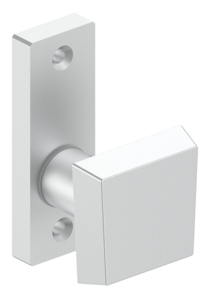 Alu-Tuerdruecker - gerade - drehbar - Aluminium EV1-12-3052-D.6