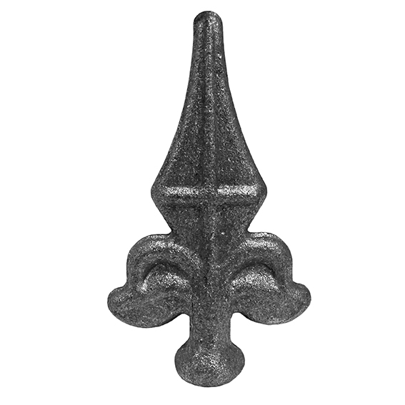 Zaunspitze Stahl geschmiedet  80 mm- B 44 mm fuer 15 mm Vierkant roh-89-11E213380-A.4