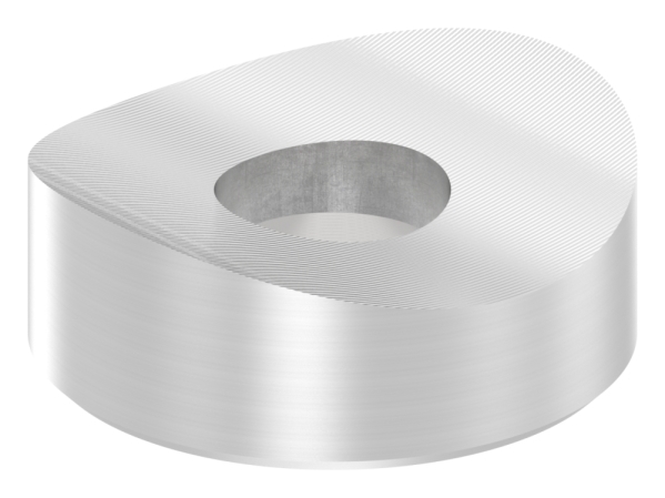 Pièce de compensation pour tube 42.4mm, Ø 18mm, avec fraisage 7mm, V2A