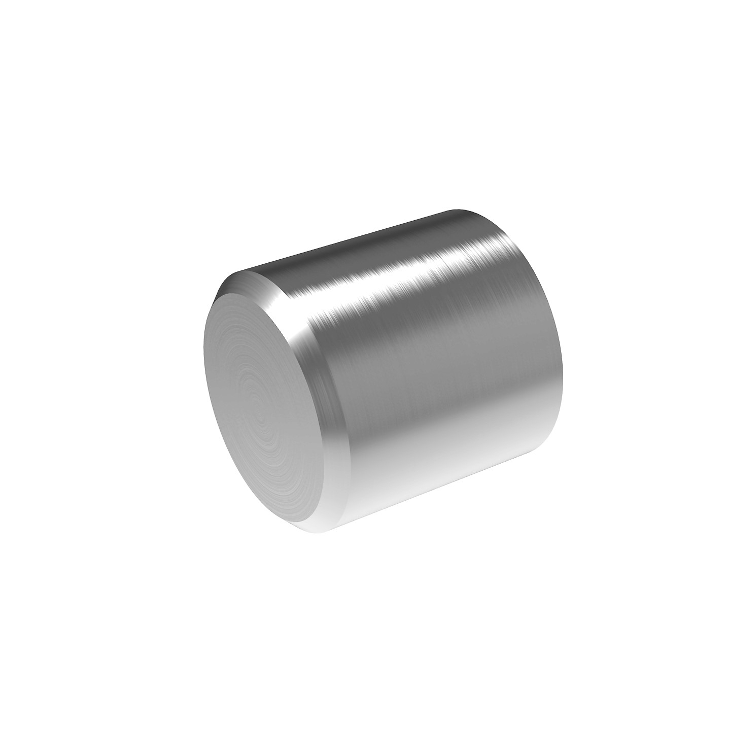 Endkappe fuer Fuellstab Edelstahl AISI 304 d16 L 21 D 18 H 6 mm Schliff-89-11A100015016-A.4