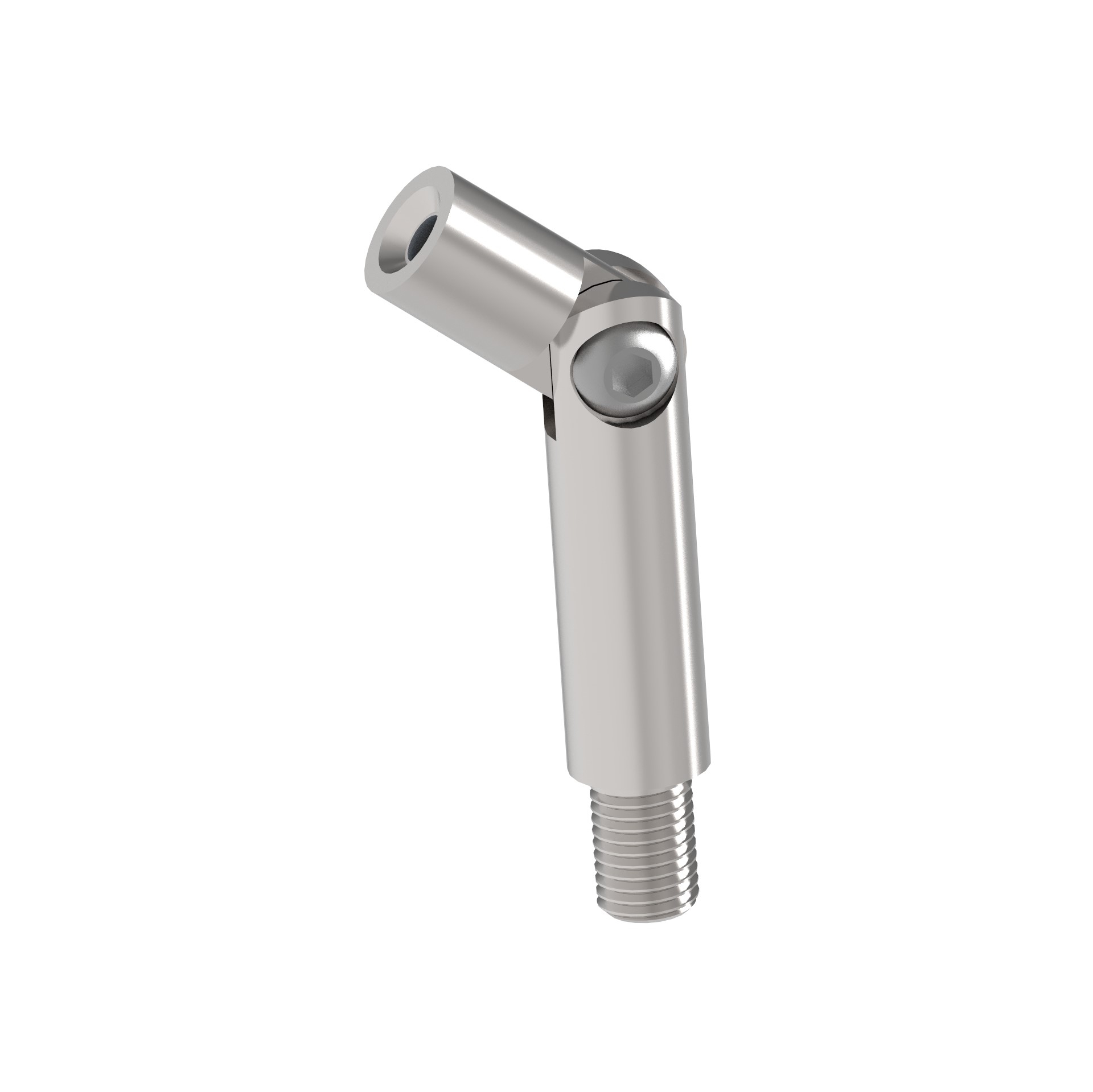Goupille filetée | dimensions : 76x14 mm | avec articulation filetage extérieur - et intérieur | V2A