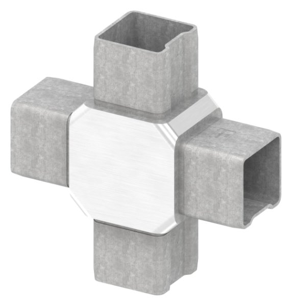 Steckkreuzstueck V4A fuer 40x40x3 mm Rohr-88-1110164040.3