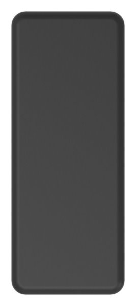 Einsteckkappe Kunststoff fuer Rechteckrohr 50 x 20 mm schwarz- Wandstaerke 1-0-3-0 mm-88-11179.50X20