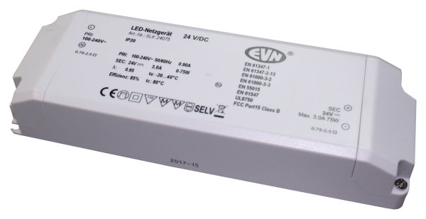 LED Netzgeraet 24V DC 50W IP20 fuer Innenanwendungen-88-11LED-T-IP20.50W