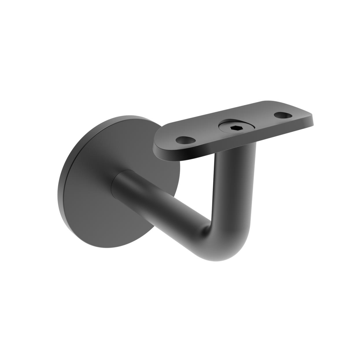 Handlaufhalter Edelstahl AISI 304 fuer Handlauf D42-4 PVD Schwarz Wandmontage-89-11APVD0111042-A.4