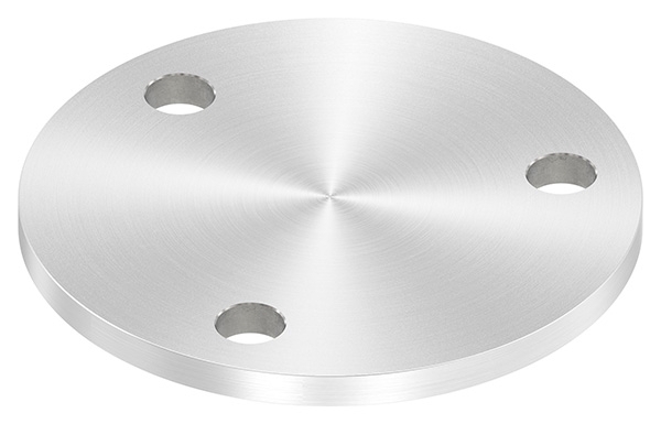Ankerplatte Ø 100 x 6 mm mit 3 Bohrungen á Ø 11 mm V2A-11-2260R.4