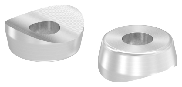 Pièce de compensation pour tube 33,7mm, Ø 18mm, avec trou 7mm, V2A
