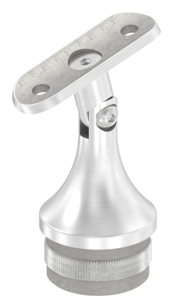 Stuetze mit Gelenk und Halteplatte fuer Rundrohr Ø 42-4 mm V2A-12-2156.4