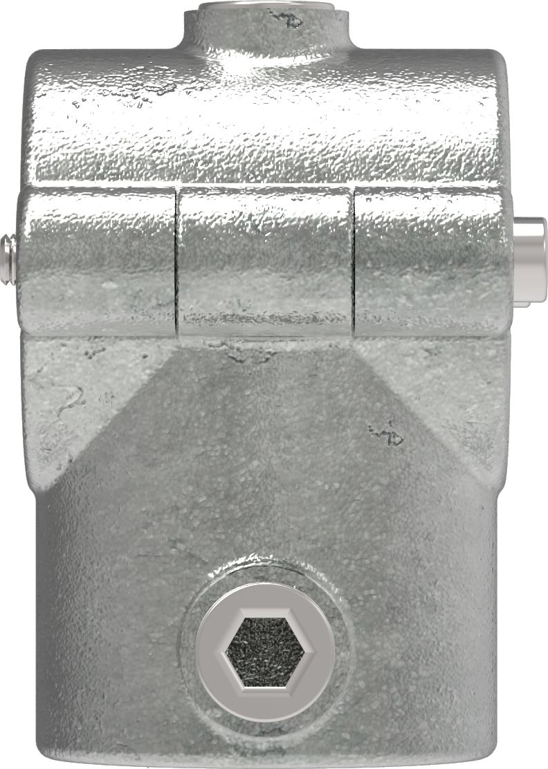 Rohrverbinder - T-Stueck mit Bolzen aufklappbar - 136B34 - 33-7 mm - 1- - Feuerverzinkt u. Elektrogalvanisiert-136B34