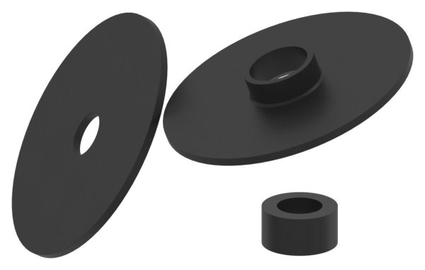 Glaspunkthalter-Oberteil Ø 62 mm- V2A-10-6200.4OT