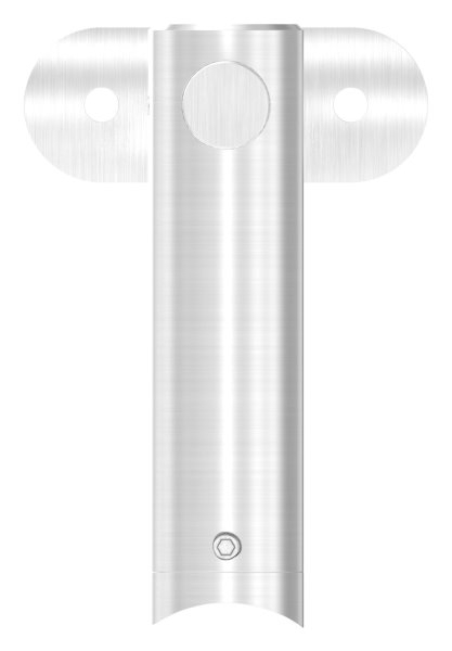 Support de main courante réglable en hauteur et plaque de maintien pour Ø 42,4 mm V2A