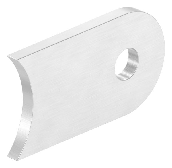 Anschweisslasche 50x30x4 mm mit Rundloch- Ø 9 mm V2A-11-2433.4