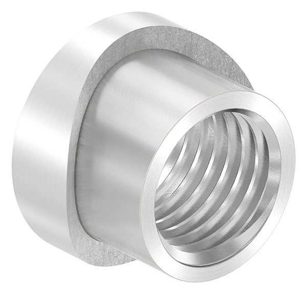 Manchon à souder pour charnière de porte M20 / 48.3mm