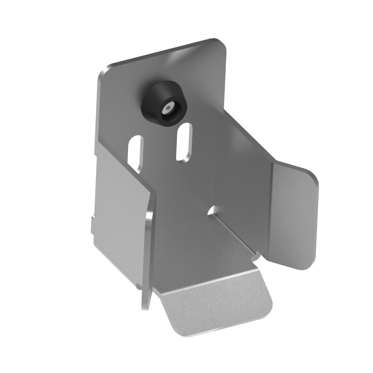 Auflaufschuh Stahl verzinkt fuer Schiebetor-Profil 70 x 70 mm-89-11H15P70-A.4
