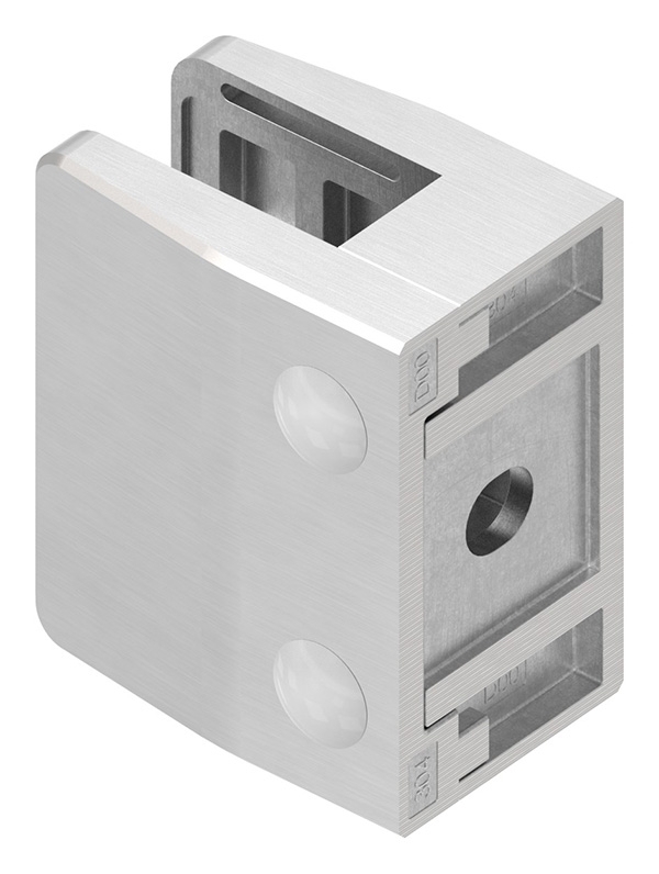 Glasklemme 55x65x37-5 mm AbZ fuer Anschluss flach V2A-10-3200.4ABZ