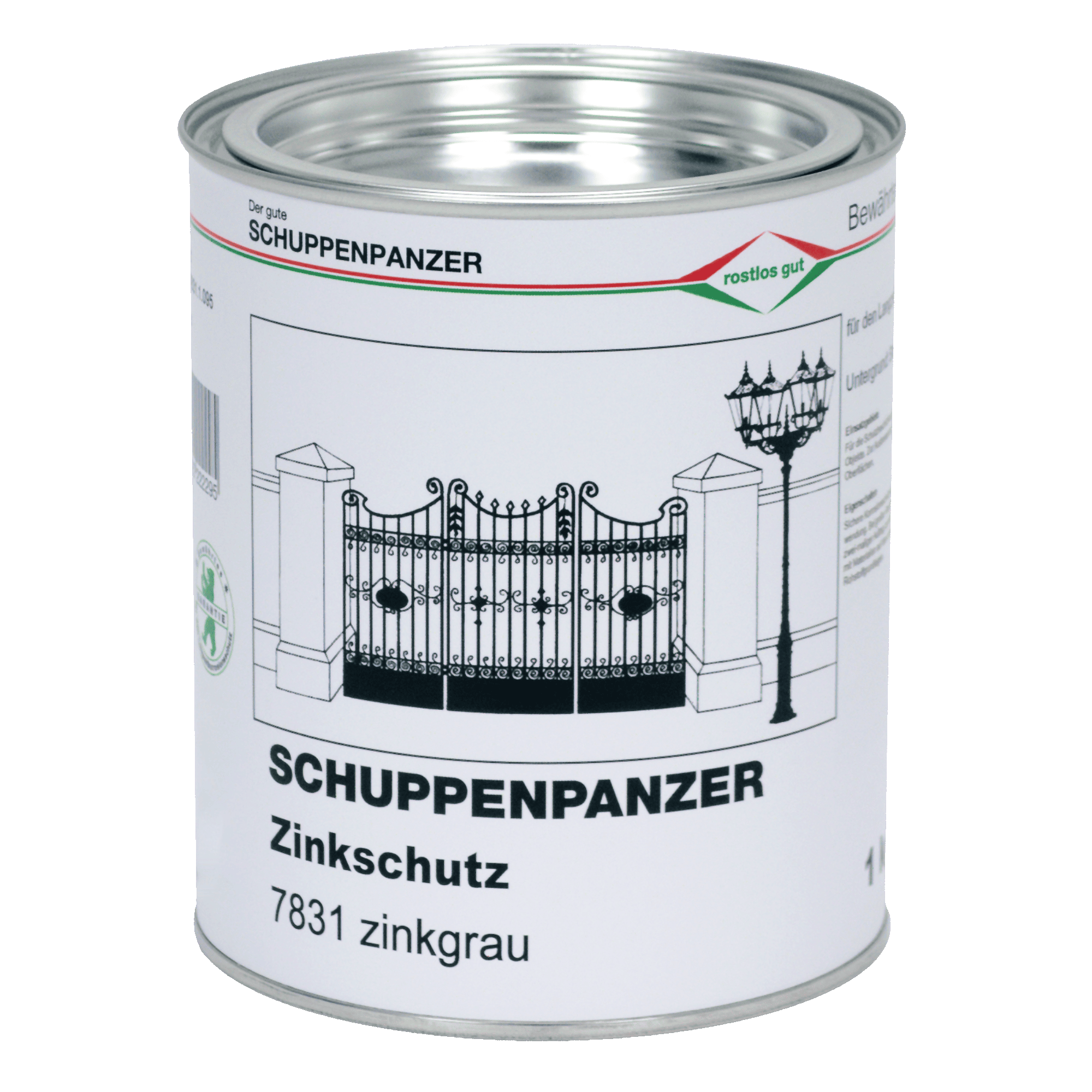 Schuppenpanzer Grundierung und Zinkschutz