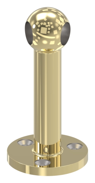 Support de canne à pêche, pour rond de 10 mm, angle de 45°, optique en laiton