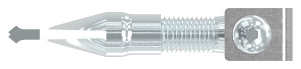 Charnière de portail M24 | réglable | à encastrer | acier (brut) S235JR