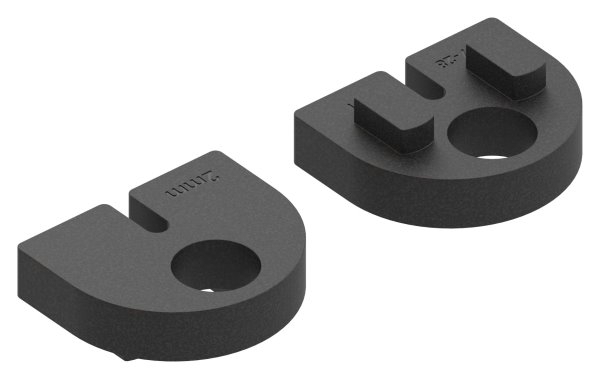 1 Paar Gummis zu Glasklemme 50x40x26 mm AbZ fuer 2 mm Blech-10-2102.0ABZ