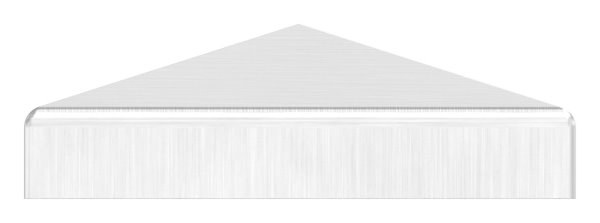 Pfostenkappe Edelstahl fuer Vierkantrohr- 60x60 mm geschliffen V2A-11-2573.4