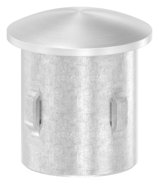 Rohrabschlussstopfen V4A Edelstahl fuer Rohr Ø 26-9 mm- Wandstaerke 1-6-2-5 mm- gewoelbt-11-4103.4