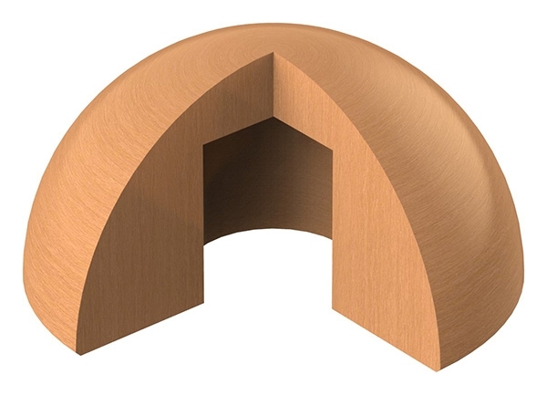 Embout pour main courante en bois