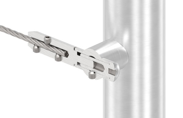 Seilhalter zum Schrauben und Spannen - Fuer Seil Ø 6 mm - V2A-11-2843.4