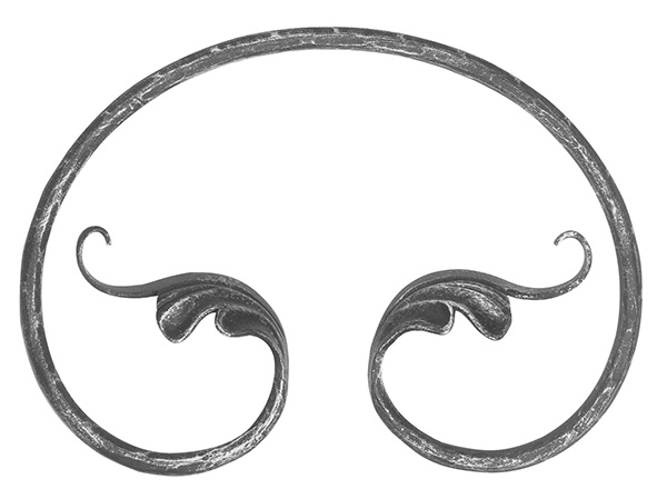 Baroque rural | Dimensions : 250x180 mm | Acier S235JR, brut
