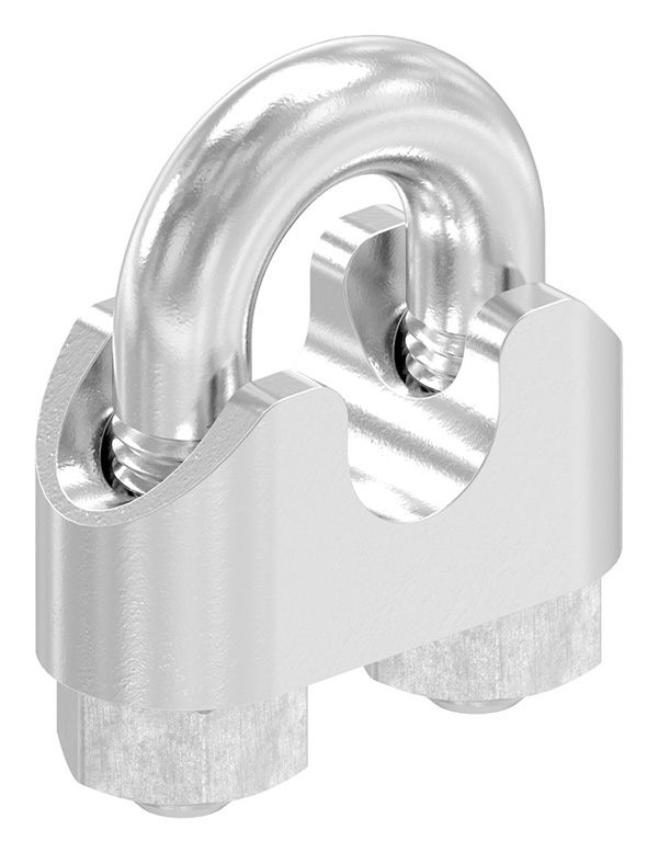Pince pour câble d'acier | pour câble Ø : 8 mm | filetage : M6 | V4A
