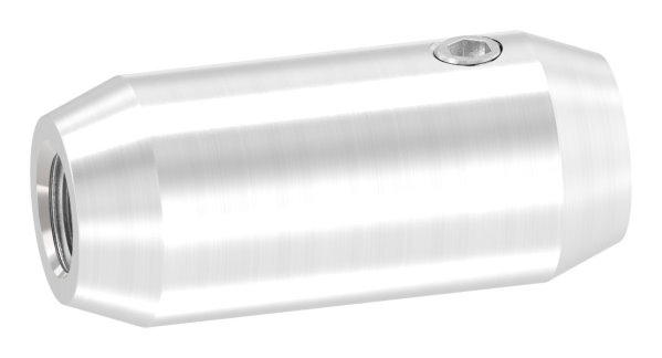 Connecteur 16mm avec filetage M8 et trou 10mm